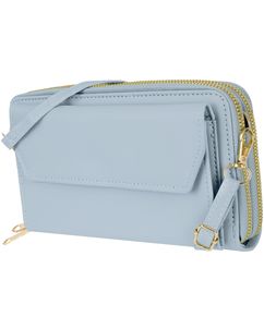 Antonio Fonzo Crossbody Clutch Sac Téléphone - Large - Bleu