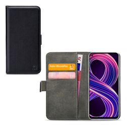 Mobilize Classic Gelly Wallet Housse Realme 8 5G Etui Porte-Monnaie - Noir