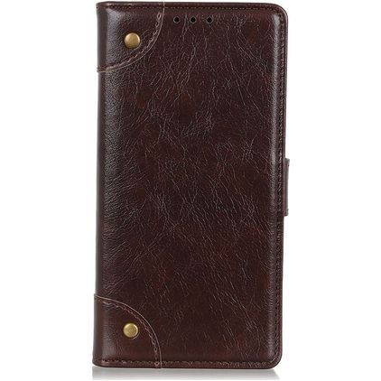 Mobigear Ranch Housse Motorola Edge X30 Etui Porte-Monnaie - Marron