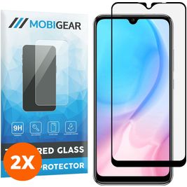 Mobigear Premium Xiaomi Redmi 9C Verre trempé Protection d'écran - Compatible Coque - Noir (Lot de 2)