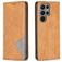 Mobigear Rhombus Slim Housse Samsung Galaxy S24 Ultra Etui - Cognac