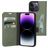 Mobiparts Classic Wallet Housse iPhone 14 Pro Etui Porte-Monnaie - Stone Green