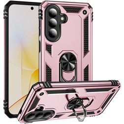 Mobigear Armor ring Coque Samsung Galaxy A57 Coque arrière Rigide Anti-Chocs avec Anneau-Support - Rose doré
