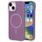 Mobiparts Slim Line Coque iPhone 15 MagSafe Coque arrière Rigide - Imperial Purple