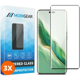 Mobigear Premium HONOR Magic 6 Pro Verre trempé Protection d'écran - Compatible Coque (Lot de 3)