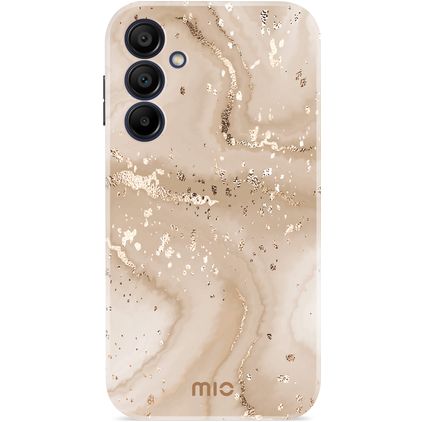 MIO Coque Samsung Galaxy A15 MagSafe Coque arrière Rigide - Gold Marble