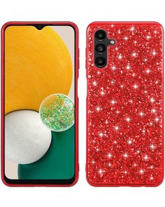 Mobigear Glitter Coque Samsung Galaxy A54 Coque arrière Rigide - Rouge