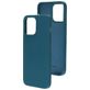 Mobiparts Coque iPhone 14 Pro Max Coque arrière en Silicone - Blueberry Blue