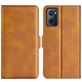 Mobigear Slim Magnet Housse OPPO A96 Etui Porte-Monnaie - Cognac