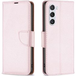 Mobigear Excellent Housse Samsung Galaxy S23 Etui Porte-Monnaie - Rose doré