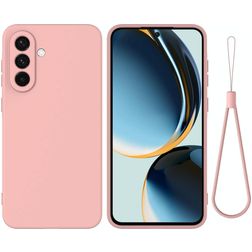 Mobigear Rubber Touch Coque Samsung Galaxy S26 Plus Coque arrière en Silicone - Rose