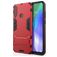 Mobigear Armor Stand Coque Huawei Y6p Coque arrière Rigide Anti-Chocs avec Support Amovible - Rouge