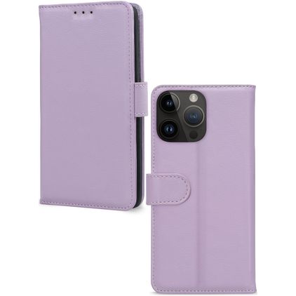 Mobilize Premium Gelly Wallet Housse iPhone 14 Pro Max Etui Porte-Monnaie - Violet