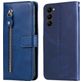 Mobigear Zipper Housse Samsung Galaxy S23 Etui Porte-Monnaie - Bleu