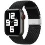 Mobigear Braided Bracelet Nylon Apple Watch Fermeture à pince - 49/46/45/44 mm - Noir