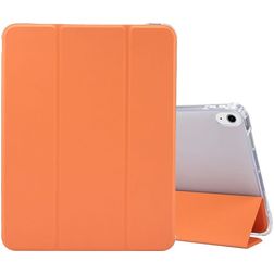 Mobigear Tri-Fold Gel iPad Air 4 (2020) TPU / Similicuir Étui + Porte-stylet - Orange