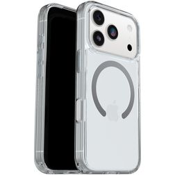 OtterBox Symmetry+ Coque Transparente iPhone 17 Pro MagSafe Coque arrière Rigide Anti-Chocs - Transparent