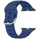 Mobigear Bumpy Bracelet Silicone Apple Watch Fermeture boucle ardillon - 42/41/40/38 mm - Dark Blue