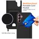 Mobigear Lanyard Card Samsung Galaxy A16 Coque avec cordon en Silicone et Porte-Cartes - Noir