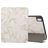 Mobigear Tri-Fold Marble Coque iPad 10 (2022) Etui + Porte-crayon - Blanc