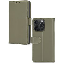 Mobilize Premium Gelly Wallet Housse iPhone 15 Pro Etui Porte-Monnaie - Vert