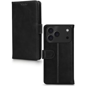Mobilize Premium Gelly Housse iPhone 17 Pro Etui Porte-Monnaie - Noir