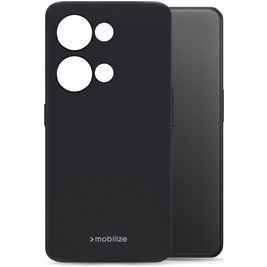 Mobilize Rubber Gelly Coque OnePlus Nord 3 5G Coque arrière en TPU Souple - Matt Black