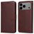 Mobigear Wallet iPhone 17 Pro Max Étui Portefeuille - Marron