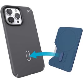 Speck ClickLock - Porte Cartes en en Plastique rigide - 3 Cartes - Compatible MagSafe - Coastal Blue