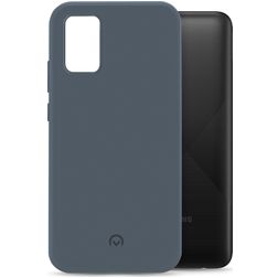 Mobilize Rubber Gelly Coque Samsung Galaxy A02s Coque arrière en TPU Souple - Matt Blue