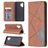Mobigear Rhombus Slim Housse Samsung Galaxy A32 4G Etui - Marron