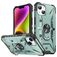 Mobigear Armor Ring Coque iPhone 14 Plus Coque arrière Rigide Anti-Chocs avec Anneau-Support - Vert
