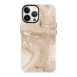 MIO Coque iPhone 13 Pro MagSafe Coque arrière Rigide - Gold Marble