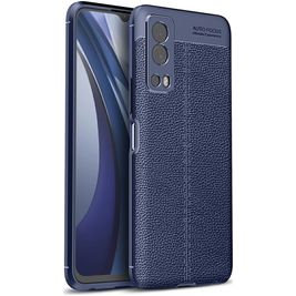 Mobigear Luxury Coque Vivo Y52 Coque arrière en TPU Souple - Bleu