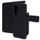 Mobiparts Samsung Galaxy A56 Coque Cuir véritable Étui 2en1 avec coque amovible Portefeuille - Noir