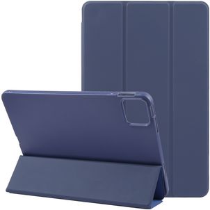Mobigear Tri-Fold Gel Coque iPad Air 13 Pouces (2024) Etui en TPU,Similicuir - Dark Blue