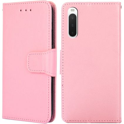Mobigear Wallet Housse Sony Xperia 10 IV Etui Porte-Monnaie - Rose