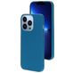 Mobiparts Coque iPhone 13 Pro Coque arrière en Silicone - Blueberry Blue