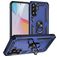 Mobigear Armor ring Coque Samsung Galaxy A36 Coque arrière Rigide Anti-Chocs avec Anneau-Support - Bleu