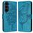 Mobigear Butterfly Housse Samsung Galaxy S26 FE Etui Porte-Monnaie - Bleu
