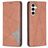 Mobigear Rhombus Slim Housse Samsung Galaxy S23 FE Etui - Marron