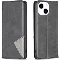 Mobigear Rhombus Slim iPhone 15 Étui - Noir