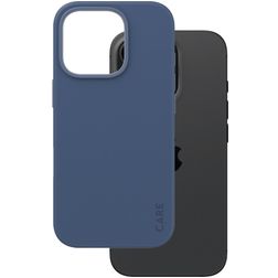 CARE by PanzerGlass Fashionable Coque iPhone 16 Pro MagSafe Coque arrière en Silicone - Bleu