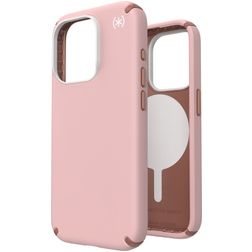 Speck Presidio2 Pro Coque iPhone 15 Pro MagSafe Coque arrière Rigide Anti-Chocs - Dahlia Pink