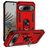 Mobigear Armor Ring Coque Google Pixel 9 Pro XL Coque arrière Rigide Anti-Chocs avec Anneau-Support - Rouge
