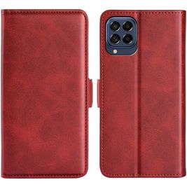 Mobigear Slim Magnet Housse Samsung Galaxy M53 Etui Porte-Monnaie - Rouge