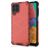 Mobigear Honeycomb Coque Samsung Galaxy M33 Coque arrière Rigide Anti-Chocs - Rouge