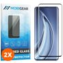 Mobigear Curved Xiaomi Mi 11 Verre trempé Protection d'écran - Compatible Coque - Noir (Lot de 2)