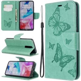 Mobigear Butterfly Housse Xiaomi Redmi 8 Etui Porte-Monnaie - Turquoise