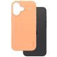 CARE by PanzerGlass Fashionable Coque iPhone 16 MagSafe Coque arrière en Silicone - Peachy